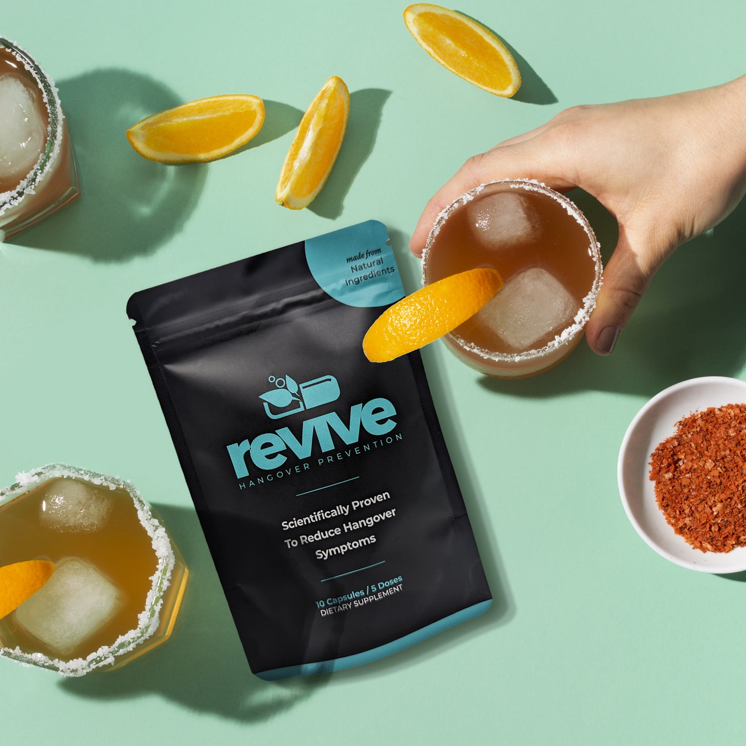 Revive Capsules: Your Hangover Hero! Revive Capsules come to the rescue, sparing you from the woes of hangovers! Embrace mornings without regrets, as our potent natural blend prevents those morning-after miseries
