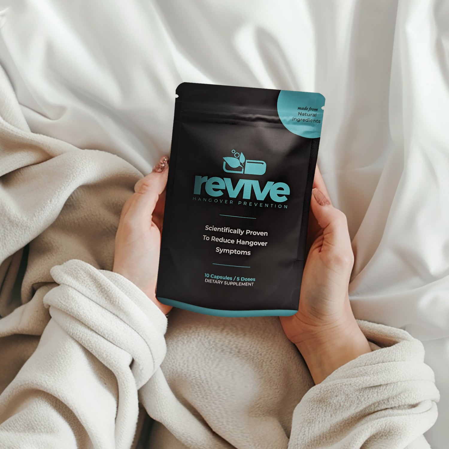 Revive Capsules: Your Hangover Hero! Revive Capsules come to the rescue, sparing you from the woes of hangovers! Embrace mornings without regrets, as our potent natural blend prevents those morning-after miseries